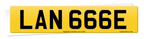 Registration number LAN 666E